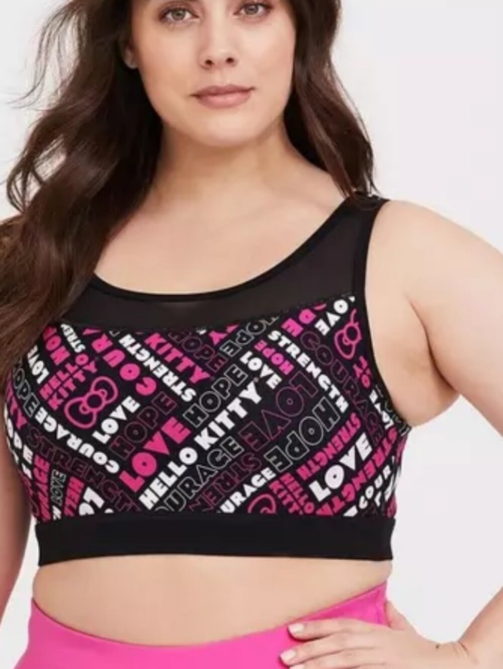 #160 Torrid 5 Breast Cancer Awareness - Hello Kitty Sports Bra
